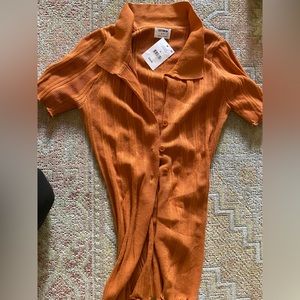 cotton up button up top